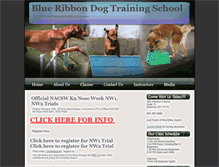 Tablet Screenshot of blueribbondogschool.com